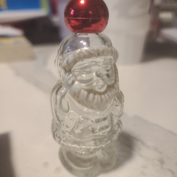 VINTAGE Avon Jolly Santa Here's my heart empty Cologne bottle with box - Picture 3 of 4